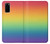 W3698 LGBT Gradient Pride Flag Case Cover Custodia e Flip Case per Samsung Galaxy S20