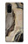 W3700 Marble Gold Graphic Printed Case Cover Custodia e Flip Case per Samsung Galaxy S20