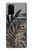 W3692 Gray Black Palm Leaves Case Cover Custodia e Flip Case per Samsung Galaxy S20 Plus, Galaxy S20+