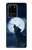 W3693 Grim White Wolf Full Moon Case Cover Custodia e Flip Case per Samsung Galaxy S20 Ultra