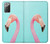 W3708 Pink Flamingo Case Cover Custodia e Flip Case per Samsung Galaxy Note 20