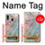 W3717 Rose Gold Blue Pastel Marble Graphic Printed Case Cover Custodia e Flip Case per Samsung Galaxy A20, Galaxy A30