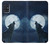 W3693 Grim White Wolf Full Moon Case Cover Custodia e Flip Case per Samsung Galaxy A51 5G