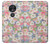 W3688 Floral Flower Art Pattern Case Cover Custodia e Flip Case per Motorola Moto G7 Play