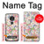 W3688 Floral Flower Art Pattern Case Cover Custodia e Flip Case per Motorola Moto G7 Play