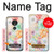 W3705 Pastel Floral Flower Case Cover Custodia e Flip Case per Motorola Moto G7 Play