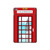 W2059 England British Telephone Box Minimalist Tablet Case Cover Custodia per iPad mini 4, iPad mini 5, iPad mini 5 (2019)