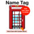 W2059 England British Telephone Box Minimalist Tablet Case Cover Custodia per iPad mini 4, iPad mini 5, iPad mini 5 (2019)