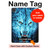 W0752 Blue Fire Grim Wolf Tablet Case Cover Custodia per iPad Pro 11 (2021,2020,2018, 3rd, 2nd, 1st)