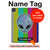W3437 Alien No Signal Tablet Case Cover Custodia per iPad Pro 11 (2021,2020,2018, 3rd, 2nd, 1st)
