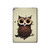 W0360 Coffee Owl Tablet Case Cover Custodia per iPad 9.7 (2017,2018), iPad 6, iPad 5