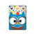 W2521 Cute Nerd Owl Cartoon Tablet Case Cover Custodia per iPad 9.7 (2017,2018), iPad 6, iPad 5