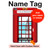 W2059 England British Telephone Box Minimalist Tablet Case Cover Custodia per iPad Pro 10.5, iPad Air (2019, 3rd)