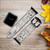CA0175 Snowy Owl White Owl Leather & Silicone Smart Watch Band Strap For Apple Watch iWatch