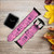 CA0485 Paris Pink Leather & Silicone Smart Watch Band Strap For Apple Watch iWatch