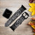 CA0599 Inside Watch Black Leather & Silicone Smart Watch Band Strap For Apple Watch iWatch