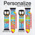 CA0710 Hippie Art Cinturino in silicone e pelle Smartwatch per Apple Watch iWatch