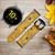 CA0814 Bullet Rusting Yellow Metal Cinturino in silicone e pelle Smartwatch per Samsung Galaxy Watch, Gear, Active