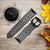 CA0228 Python Skin Graphic Printed Cinturino in silicone e pelle Smartwatch per Garmin Smartwatch