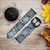 CA0274 Navy Camo Camouflage Graphic Cinturino in silicone e pelle Smartwatch per Garmin Smartwatch