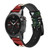 CA0348 Japan Art Toyohara Kunichika Cinturino in silicone e pelle Smartwatch per Garmin Smartwatch