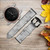 CA0467 Gray Marble Texture Cinturino in silicone e pelle Smartwatch per Garmin Smartwatch