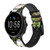 CA0144 Panda Enjoy Eating Cinturino in silicone e pelle Smartwatch per Fossil Smartwatch