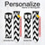 CA0186 Chevron Zigzag Cinturino in silicone e pelle Smartwatch per Fossil Smartwatch