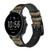 CA0356 Elephant Skin Graphic Printed Cinturino in silicone e pelle Smartwatch per Fossil Smartwatch