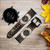 CA0624 Steampunk Clock Gears Cinturino in silicone e pelle Smartwatch per Fossil Smartwatch