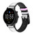 CA0641 Cow Cartoon Cinturino in silicone e pelle Smartwatch per Fossil Smartwatch