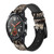 CA0193 Skull Rose Cinturino in silicone e pelle Smartwatch per Wristwatch Smartwatch