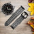 CA0228 Python Skin Graphic Printed Cinturino in silicone e pelle Smartwatch per Wristwatch Smartwatch