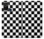 W1611 Black and White Check Chess Board Case Cover Custodia e Flip Case per OnePlus Nord N10 5G