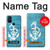 W3053 Marine Anchor Blue Case Cover Custodia e Flip Case per OnePlus Nord N10 5G