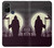 W3262 Grim Reaper Night Moon Cemetery Case Cover Custodia e Flip Case per OnePlus Nord N10 5G