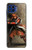 W0796 Japan Red Samurai Case Cover Custodia e Flip Case per Motorola One 5G