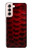 W2879 Red Arowana Fish Scale Case Cover Custodia e Flip Case per Samsung Galaxy S21 5G
