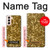 W3388 Gold Glitter Graphic Print Case Cover Custodia e Flip Case per Samsung Galaxy S21 5G