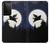 W3289 Flying Pig Full Moon Night Case Cover Custodia e Flip Case per Samsung Galaxy S21 Ultra 5G