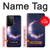 W3324 Crescent Moon Galaxy Case Cover Custodia e Flip Case per Samsung Galaxy S21 Ultra 5G
