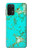 W2377 Turquoise Gemstone Texture Graphic Printed Case Cover Custodia e Flip Case per Samsung Galaxy A32 5G