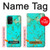 W2377 Turquoise Gemstone Texture Graphic Printed Case Cover Custodia e Flip Case per Samsung Galaxy A32 5G