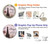 W2211 Paris Postcard Eiffel Tower Case Cover Custodia e Flip Case per Motorola Moto G Play (2021)