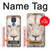 W2399 White Lion Face Case Cover Custodia e Flip Case per Motorola Moto G Play (2021)