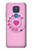 W2847 Pink Retro Rotary Phone Case Cover Custodia e Flip Case per Motorola Moto G Play (2021)