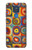 W3409 Squares Concentric Circles Case Cover Custodia e Flip Case per Motorola Moto G Play (2021)