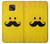 W1145 Yellow Mustache Sun Case Cover Custodia e Flip Case per Motorola Moto G Power (2021)