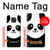 W2662 Cute Panda Cartoon Case Cover Custodia e Flip Case per Motorola Moto G Power (2021)