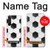 W2061 Football Soccer Pattern Case Cover Custodia e Flip Case per Sony Xperia 1 III